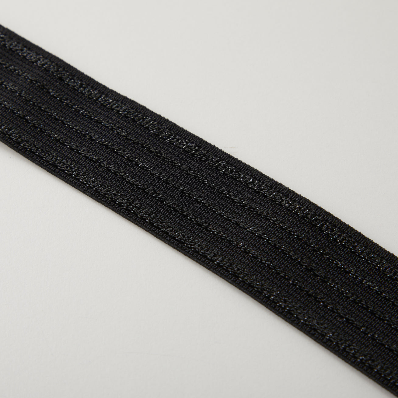 23-004-1m-ファンシーウエスト織りゴム-平ゴム-ブラック（１mカット商品）