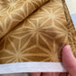 【99-113】100％ Cotton, Marble Processed, Geometric hemp-leaf pattern, Brown, 2m
