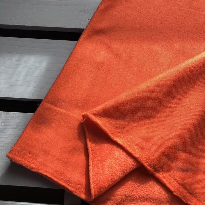 99-349 Fluffily,Micro Fleece, Orange, solid , 200×140 cm
