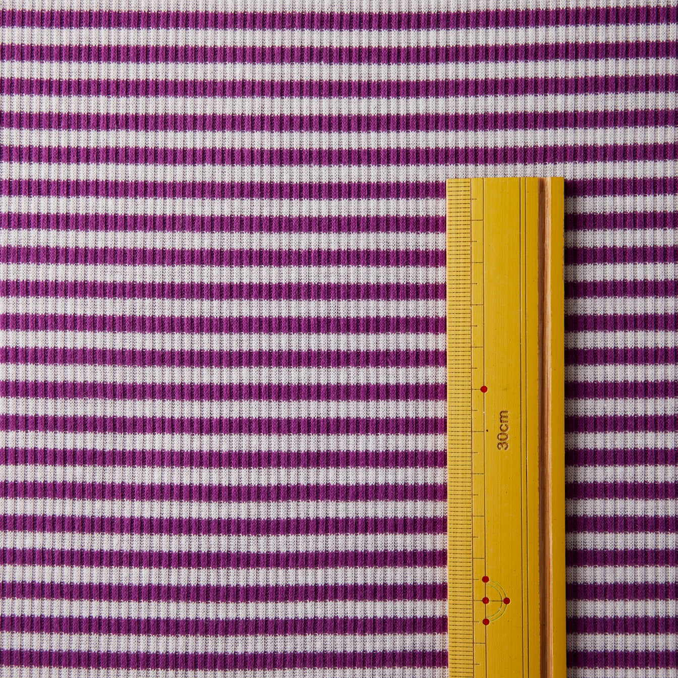 99-763-オーダーカット-その他-ニット生地-ボーダー柄-白×紫