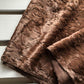 99-287 Smooth fur knit, Fur fabric, Chocolate brown, solid , 200×155 cm