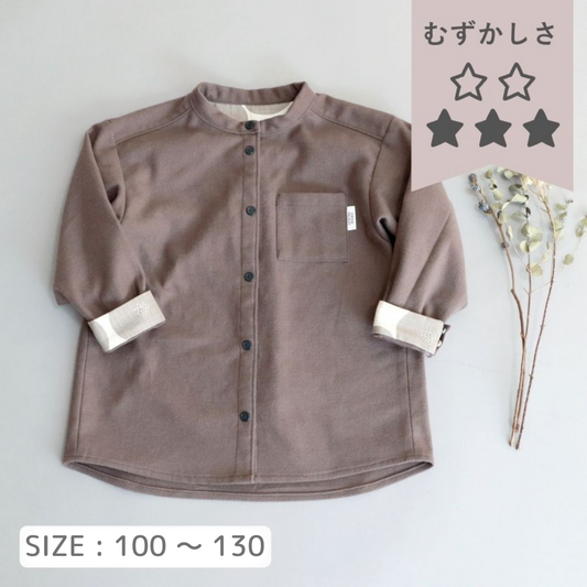 SK-004-型紙-スタンドカラーシャツ＆ワンピース-ソーイングママ