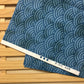 99-192 Qinghai wave pattern, Japanese pattern, 100% Cotton, Sheeting, Blue, 2m